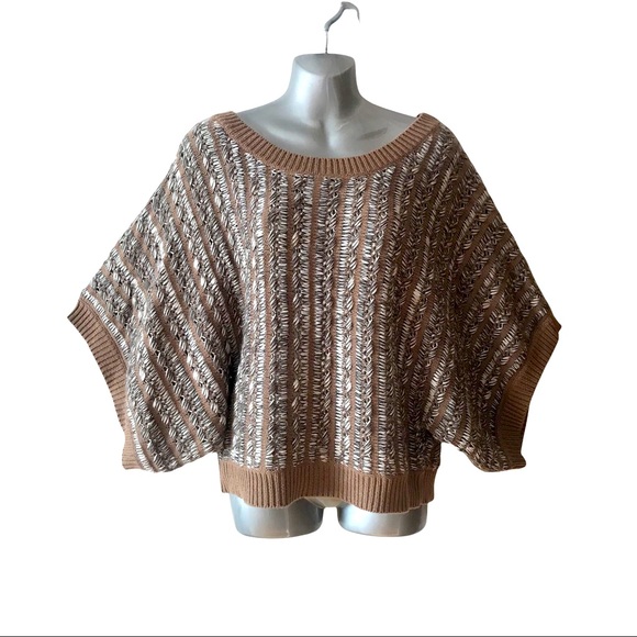 Vintage BCBGeneration Multi-Stitch Cotton Blend Oversized Sweater. - Picture 2 of 10